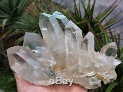 Grand Cristal De L'himalaya Cluster Quartz Clair / Minéral 200x130mm, Qualité Extra