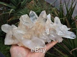 Grand Cristal Himalayen Cluster Quartz Clair / Minéral 240x170mm, Qualité Extra