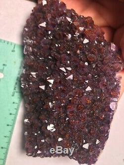 Grand Thunder Bay Amethyst Quartz Cluster Rouge Inclusions Canada Thunder Bay