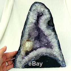Grande Grotte Naturelle De Geode 6.35kg 27cm De Grappe De Cristal De Quartz De Cathédrale D'améthyste