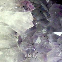 Grotte Naturelle De Géode 11.8kg 32cm De Grappe De Cristal De Quartz De Cathédrale D'améthyste