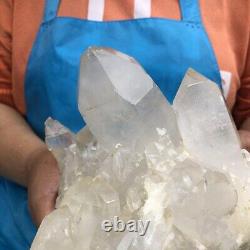 Groupe de cristaux de quartz clair naturel 2710G spécimen de minéraux qui guérit