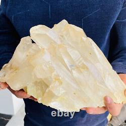 Groupe de cristaux de quartz clair naturel, spécimen minéral de guérison, 9480g