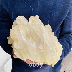 Groupe de cristaux de quartz clair naturel, spécimen minéral de guérison, 9480g