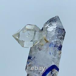 H319 Diamant naturel en cristal d'Herkimer 2+Cluster de cristaux+Trois gouttes mobiles