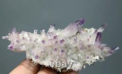 Haut! Specimen Minéral Naturel Transparent Améthyste Quartz Cristal, Mexique