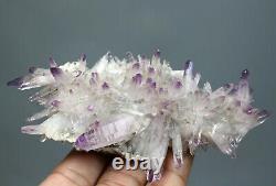 Haut! Specimen Minéral Naturel Transparent Améthyste Quartz Cristal, Mexique