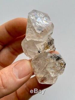 Herkimer Diamant Cristal De Quartz Cluster 7 + Pc, Nice Clarté Et Luster, Rainbows
