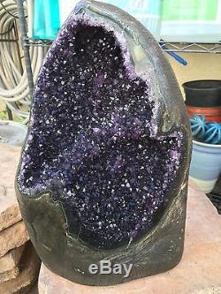 L'agate Uruguayen Druzy Amethyst Geode Cluster Quartz Crystal Agate