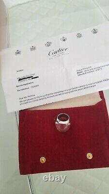 Myst De Cartier 18k Or Blanc Diamant Roche Cristal Domed Anneau 4 Ct 30 000 $+