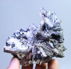 Naturel Brillant Spécial En Forme Stibnite Cristal Cluster Pierre Minéral Specimen