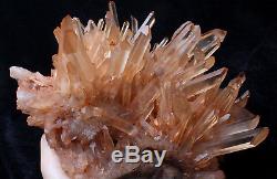 Naturel Rare Belle Peau Rouge Quartz Cluster Cristal Tibetan Specimen 5.1lb