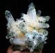 Nouvelle Découverte De Cristal De Quartz Phantôme Tibétain Vert Magnifique En Grappe De 2,85 Lb