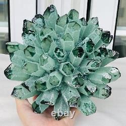 Nouvelle découverte de spécimen minéral de cluster de cristaux de quartz fantôme vert pour la guérison, 4548G