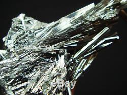 Qualité Musée Brillante Stibnite Cristal Cluster Minéral Spécimen