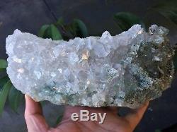 Quartz Avec Inclusion Chlorite Himalaya Cristal Groupe 220x115mm (1,3 Kg)