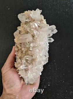 Quartz Rose De L'himalaya Cluster Cristal Naturel / 180x120mm Minérale (e1)