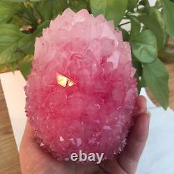 Rare Belle Rose Coloré Quartz Cristal Cluster Specimen Pierre D'énergie De Guérison