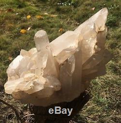 Rare Énorme 10.28kg Collecteurs Clusters De Cristal De Quartz Lémurien Clair Naturel