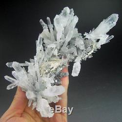 Rare Sceptre Clear Quartz Rock Crystal Cluster, Shangbao Mine-q1037