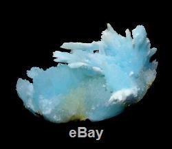 Rare! Spécimen Minéral De Grappe De Cristal Bleu D'aragonite De Beauté Naturelle / Chine