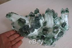 Spécimen Cluster Cristal Quartz Vert Naturel 3010g # 01