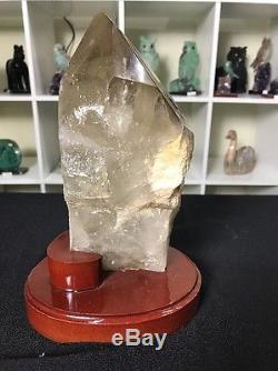 Spécimen De Grappes De Pierre Naturelle Smokey Crystal Quartz Brésil, 10 Cristaux