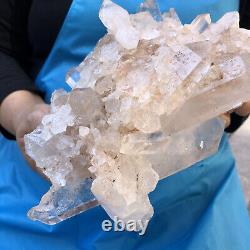 Spécimen de grappe de cristal de quartz clair naturel de 2470g pour la guérison HH2022