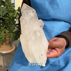 Spécimen de grappe de cristaux de couleur naturelle fumée claire de 3,74 livres pour la guérison, 1700g