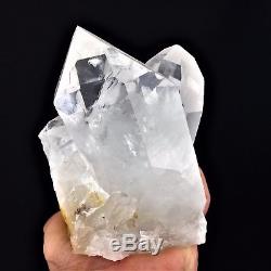 Spécimique Cluster De Cristal De Quartz Transparent Naturel 2,7 Lb Grande Pierre Du Brésil