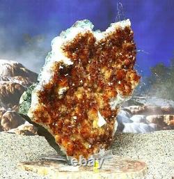 Spectaculaire Citrine Quartz Cristal Cluster Natural Raw Healing Mineral 5,5kg