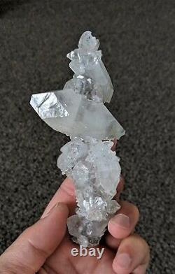 Stalactite Apophyllite Cluster Pointu Dt Crystal (140x60mm)