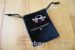 Stephen Webster Pop Superstud Grey Cat's Eye Sterling Silver Butterfly Ring 8