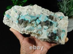 Un Grand! 100% Natural Amazonite Crystal Cluster Avec Smoky Quartz! Colorado 2151gr