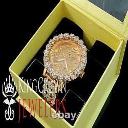 Véritable Diamond Mens Khronos Joe Rodeo Rose Gold Finish Cluster Custom Watch Icy