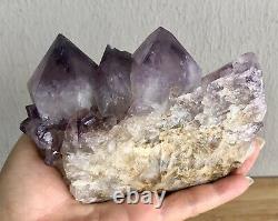 Voir La Vidéo Large Améthyste Spirit Quartz Crystal Cluster- Afrique Du Sud
