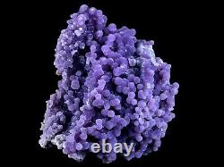 XL 5.1 Agate De Raisin Violet Cristal Botryoïdal Cluster Naturel Sulawesi Minéral