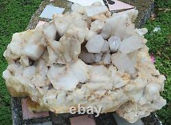XL Quartz Crystal Cluster Old Stock Arkansas 26.12lbs 15 Wide Awesome